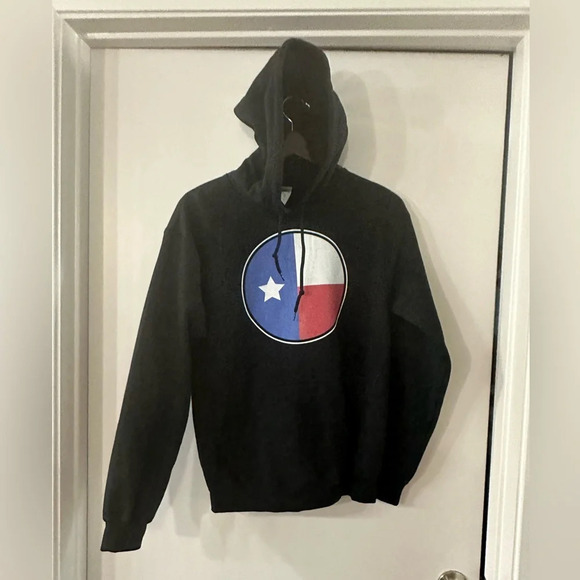 Adult Small Texas Flag Sweatshirt w hood - Picture 1 of 5